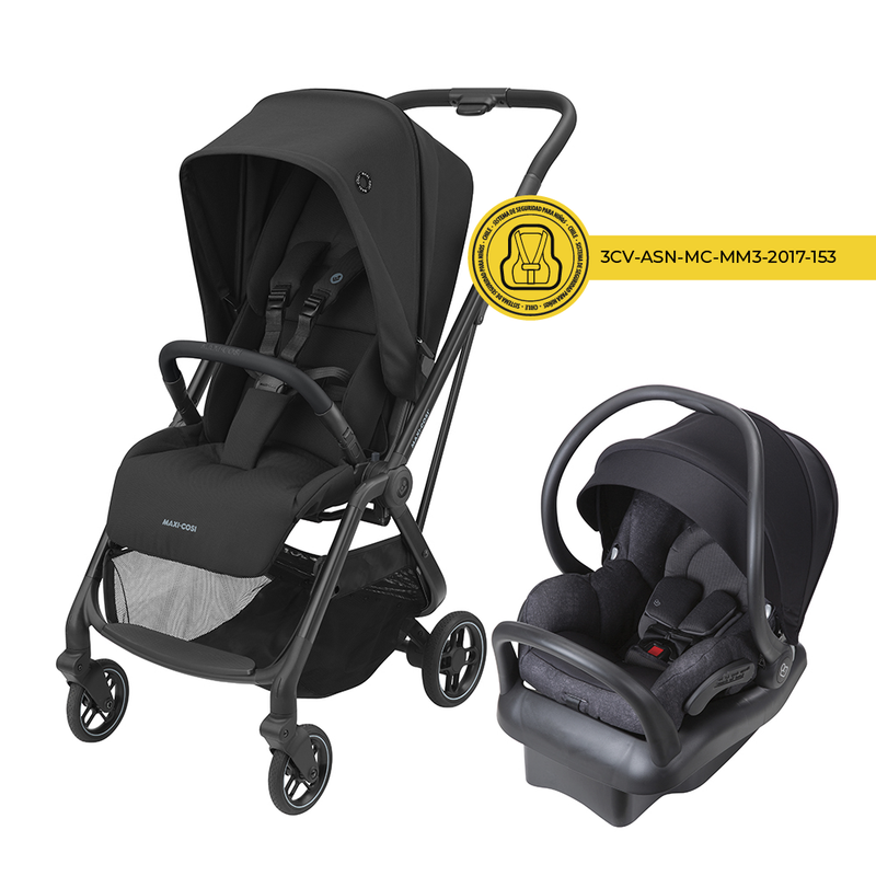 Coche travel system Leona Essential Black, Maxi-cosi