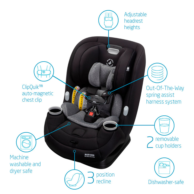 Silla auto convertible pria all in one nomad black, Maxi-cosi