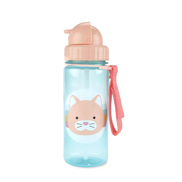 Zoo Straw Bottle Pp- Cat, Skip Hop