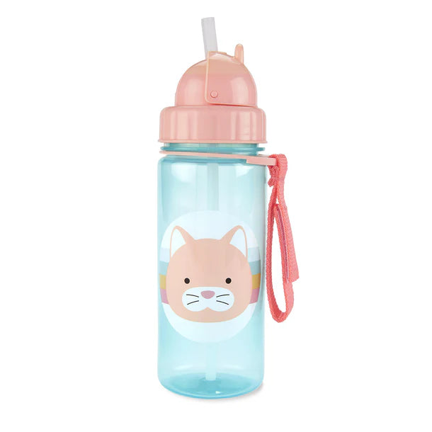 Zoo Straw Bottle Pp- Cat, Skip Hop