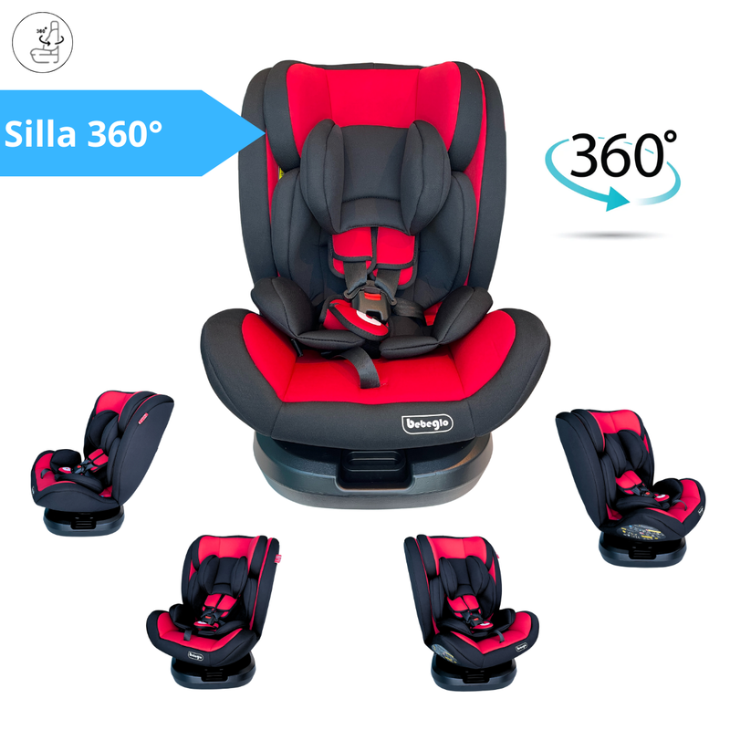 Silla De Auto Multi Etapa Isofix Bebeglo RS-3840-3 Rojo