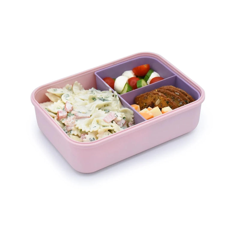 Lonchera Bento Box con divisor 1250ml Rosa, Melii