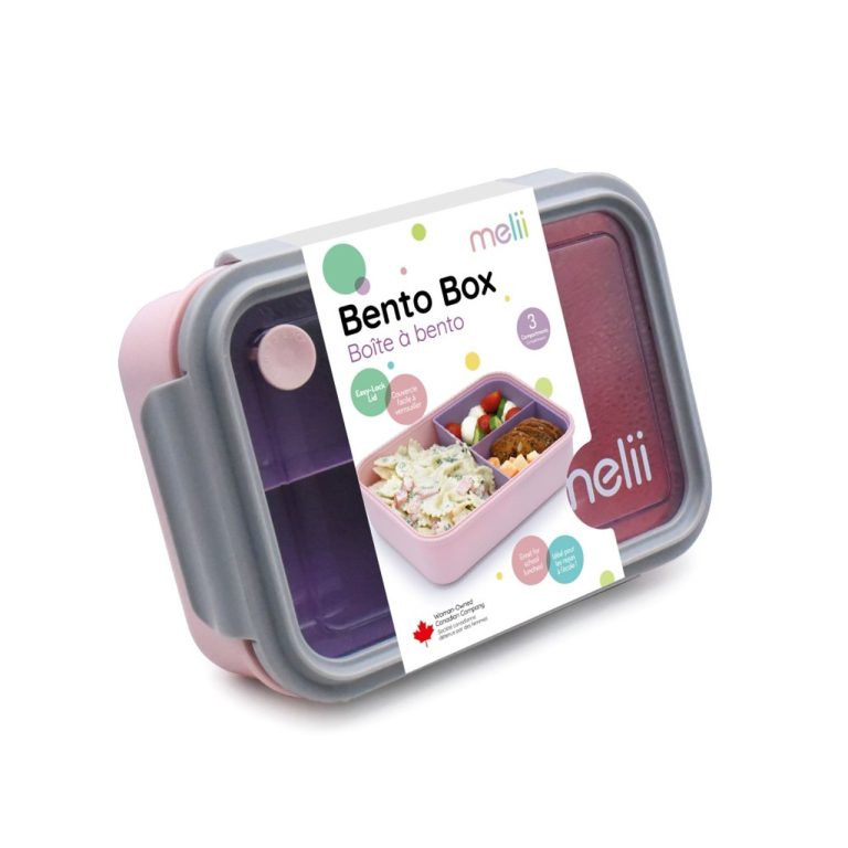 Lonchera Bento Box con divisor 1250ml Rosa, Melii