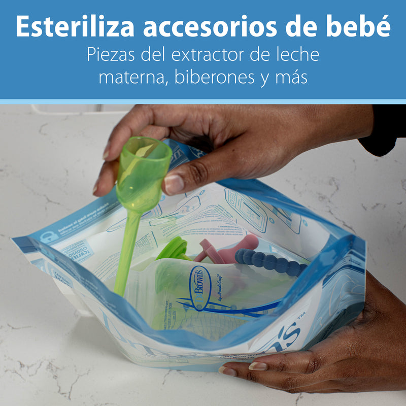 Bolsas para esterilizar microondas 5UN (uso hasta 20 veces), Dr.Brown&