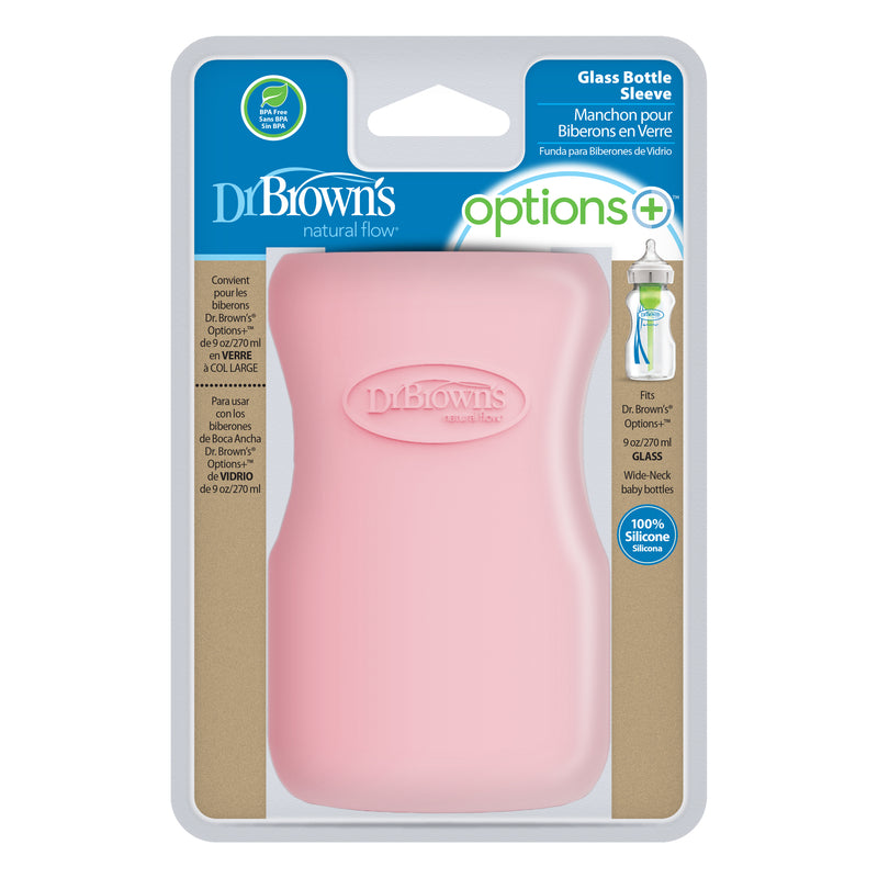 Funda Protección Mamadera Vidrio 270ml Rosado, Dr.Brown&