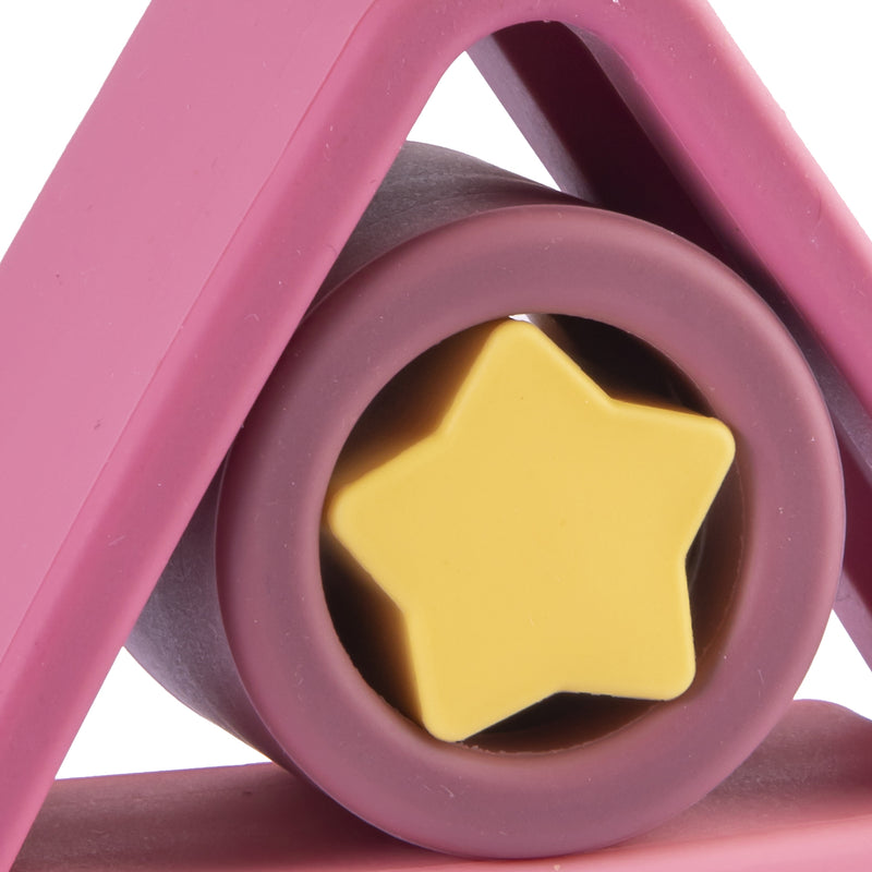 Juguete Montessori Geometria Silicona Rosa, Bebesit