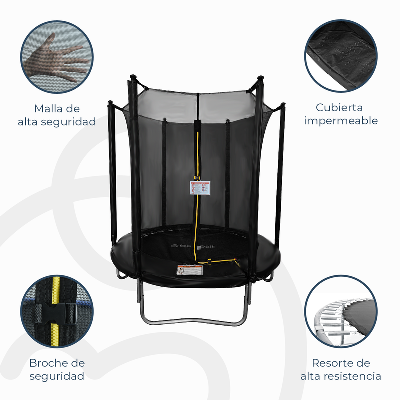 Cama elástica trampolín 1,8 mt + Malla Seguridad