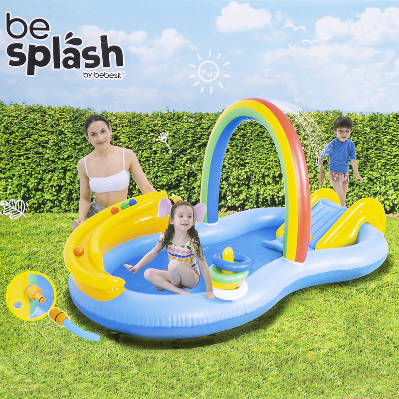 Piscina Centro de Juegos Arcoiris tobogan Aspersor Be Splash