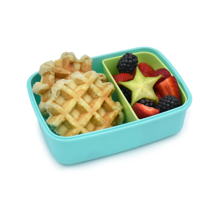 Lonchera Bento Box con divisor 880ml Azul, Melii