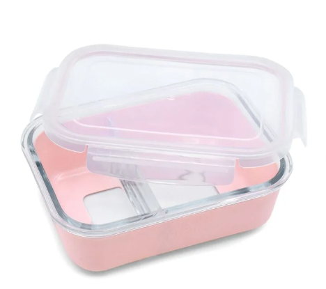 Contenedor de vidrio con tapa - 740 ml Rosa, Melii