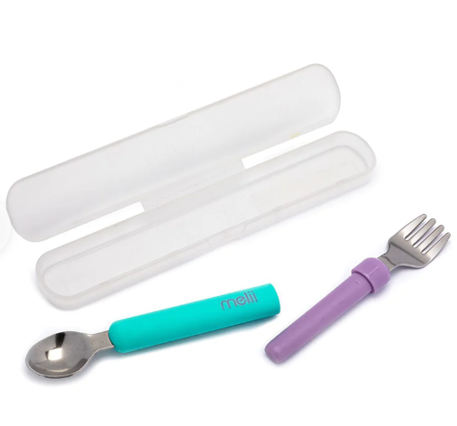 Set cuchara y tenedor Azul morado, Melii