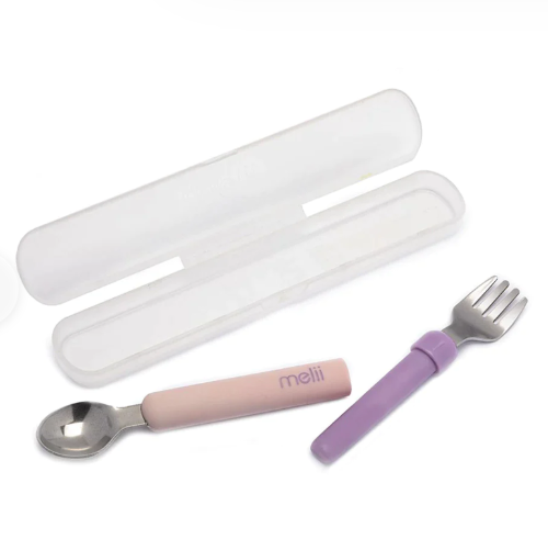 Set cuchara y tenedor Rosado morado, Melii