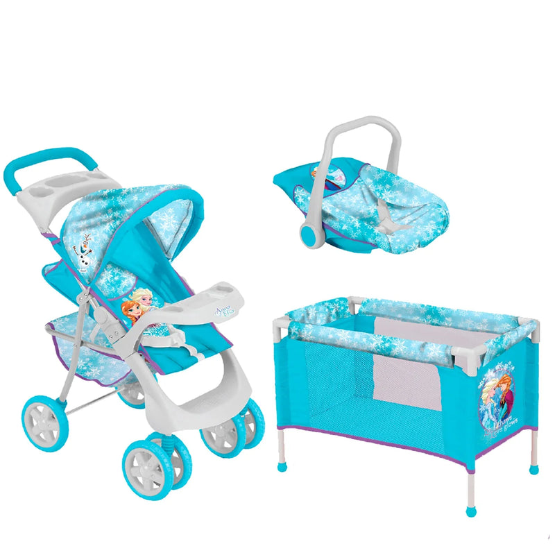 Juguete Muñecas Coche Travel con cuna Frozen