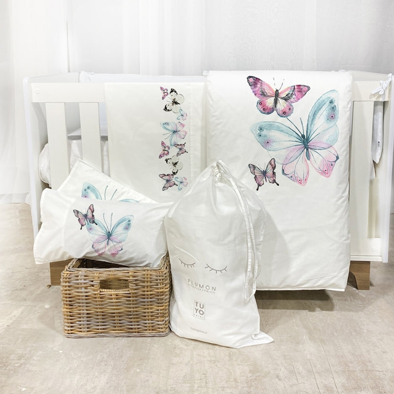 Set Pack & Play - Mariposas Rosadas, Tuyo Print