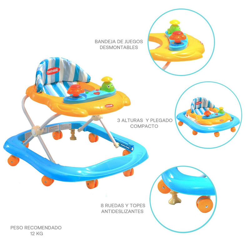 Andador Moby Amarillo, Bebesit - KIDSCLUB Tienda ONLINE