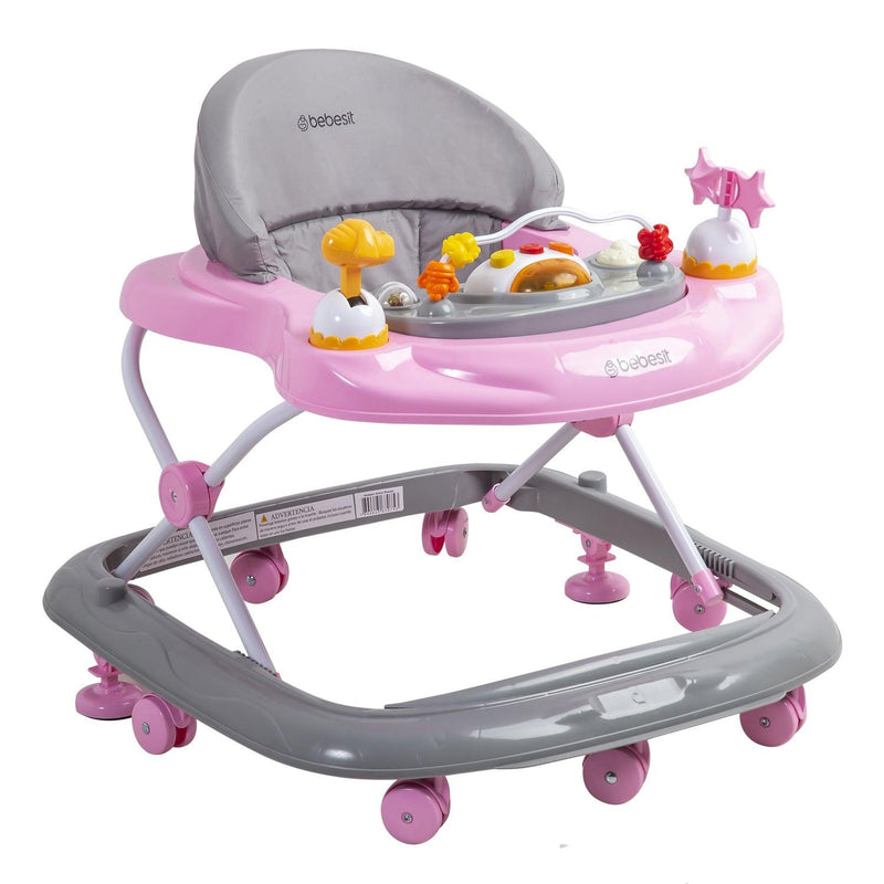 Andador Musical Airbus Rosa, Bebesit - KIDSCLUB Tienda ONLINE