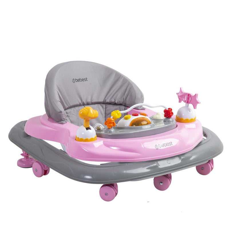 Andador Musical Airbus Rosa, Bebesit - KIDSCLUB Tienda ONLINE