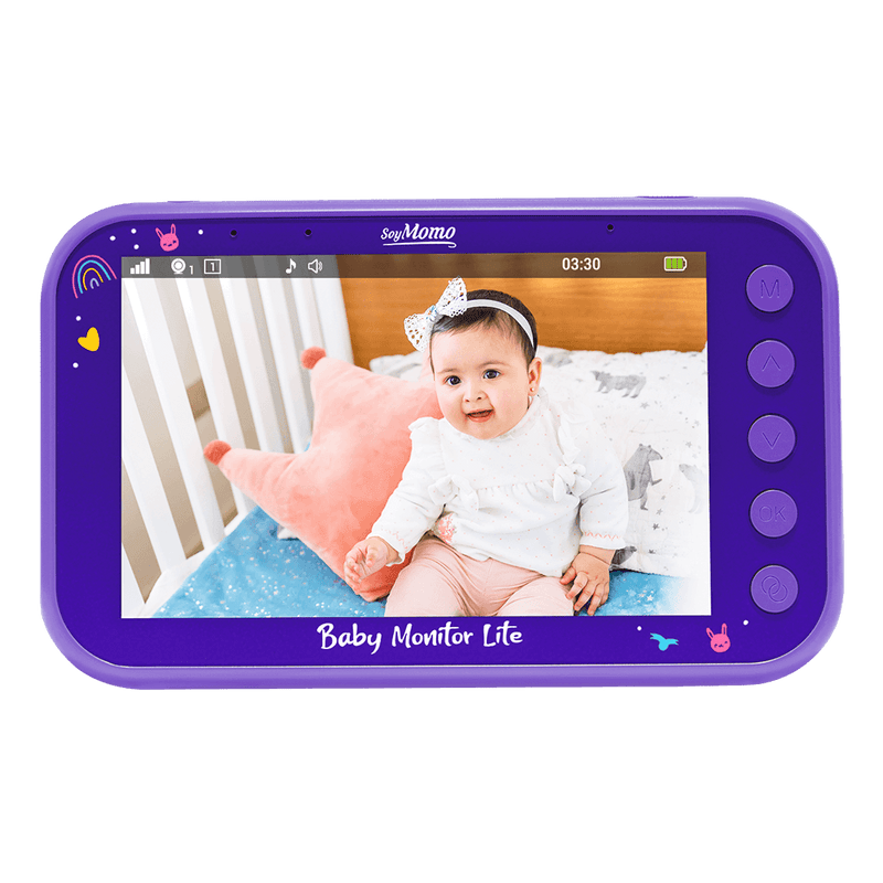 Baby Monitor Lite Morado - Pantalla 4,3, SoyMomo - KIDSCLUB Tienda ONLINE