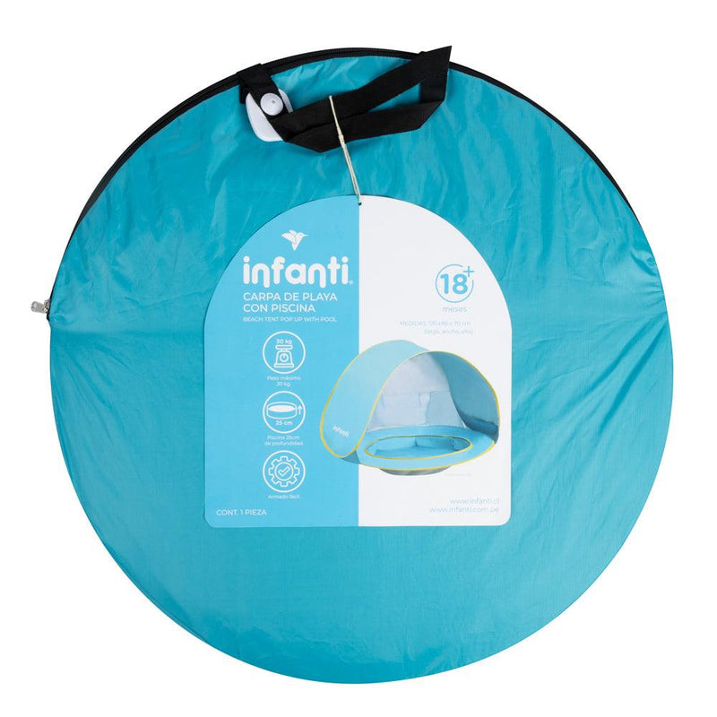 Carpa de playa con piscina Pop Up, Infanti - KIDSCLUB Tienda ONLINE