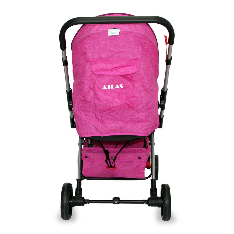 Coche de Paseo Bebeglo Atlas RS-13806-2 Fucsia - KIDSCLUB Tienda ONLINE