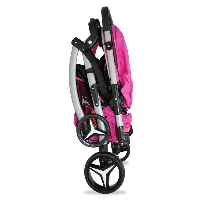 Coche de Paseo Bebeglo Atlas RS-13806-2 Fucsia - KIDSCLUB Tienda ONLINE