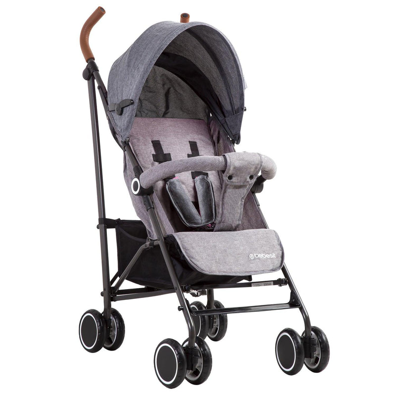 Coche Paragua Clap Melange Gris, Bebesit - KIDSCLUB Tienda ONLINE