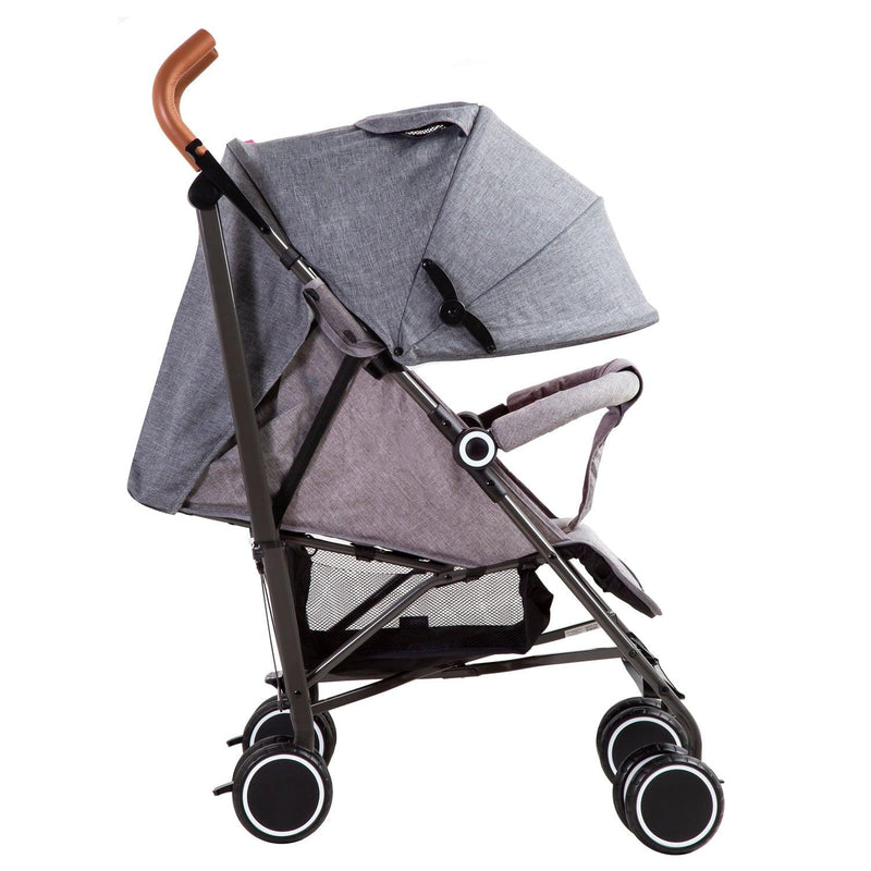 Coche Paragua Clap Melange Gris, Bebesit - KIDSCLUB Tienda ONLINE