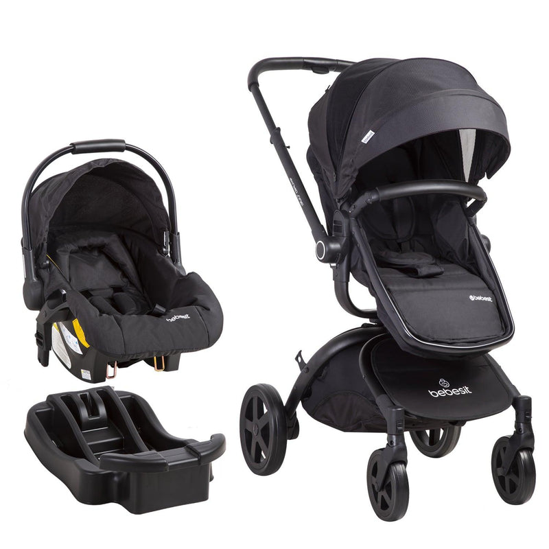 Coche Travel System Deluxe 360° SX Negro - KIDSCLUB Tienda ONLINE