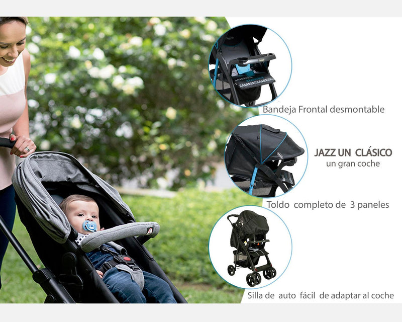 Coche Travel System Jazz Rojo - KIDSCLUB Tienda ONLINE