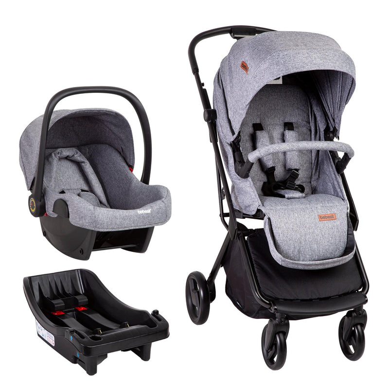 Coche Travel System Swift 360 Gris, Bebesit - KIDSCLUB Tienda ONLINE