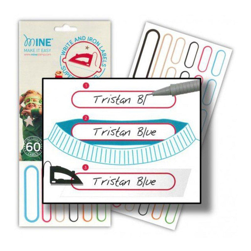 Etiquetas para ropa escribir y planchar write & iron, Mine - KIDSCLUB Tienda ONLINE