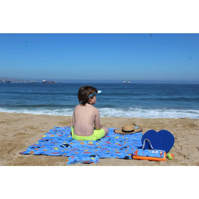 Manta Picnic y Playa Impermeable Infantil Peces, Amamantas - KIDSCLUB Tienda ONLINE