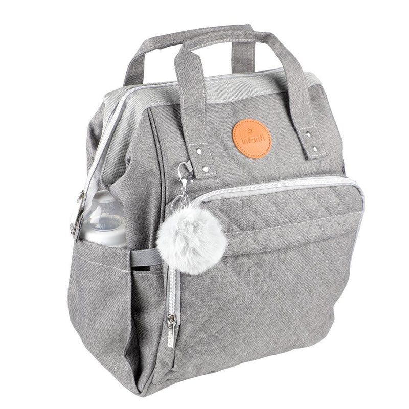 Mochila pañalera open color Gris, Infanti - KIDSCLUB Tienda ONLINE