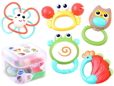 Pack de 5 sonajeros, Hola Toys - KIDSCLUB Tienda ONLINE
