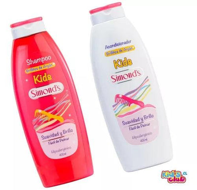 Pack Baby Shampoo + Balsamo Brillitos de Argán 400 mL, Simonds - KIDSCLUB Tienda ONLINE