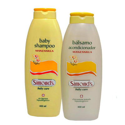 Pack Shampoo + Balsamo Manzanilla 400 Ml, Simonds - KIDSCLUB Tienda ONLINE