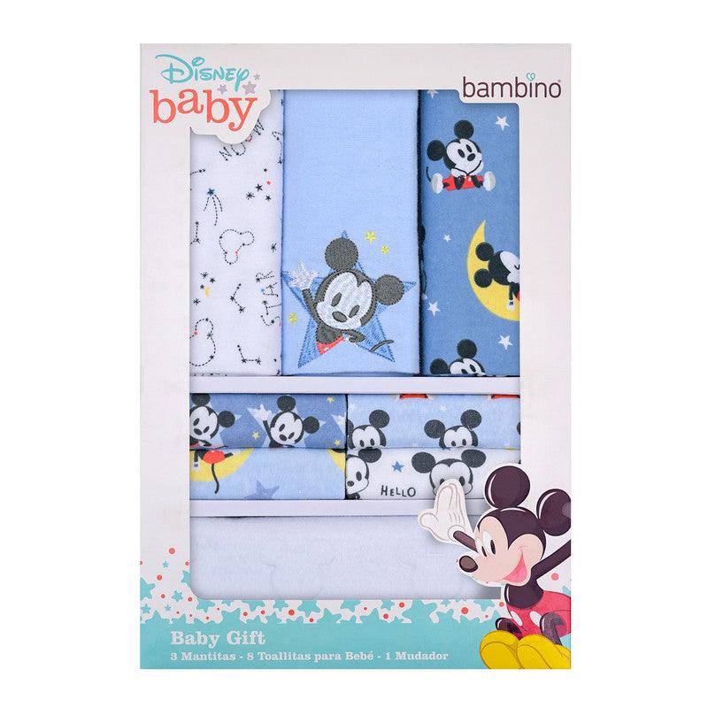 Set 12 Piezas Baby Gift Mickey Moon And Stars Celeste, Bambino - KIDSCLUB Tienda ONLINE