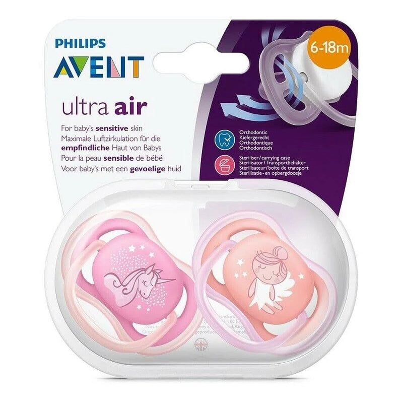 Chupete Ultra Air de 6 a 18 meses Avent SCF344/21  Rosa