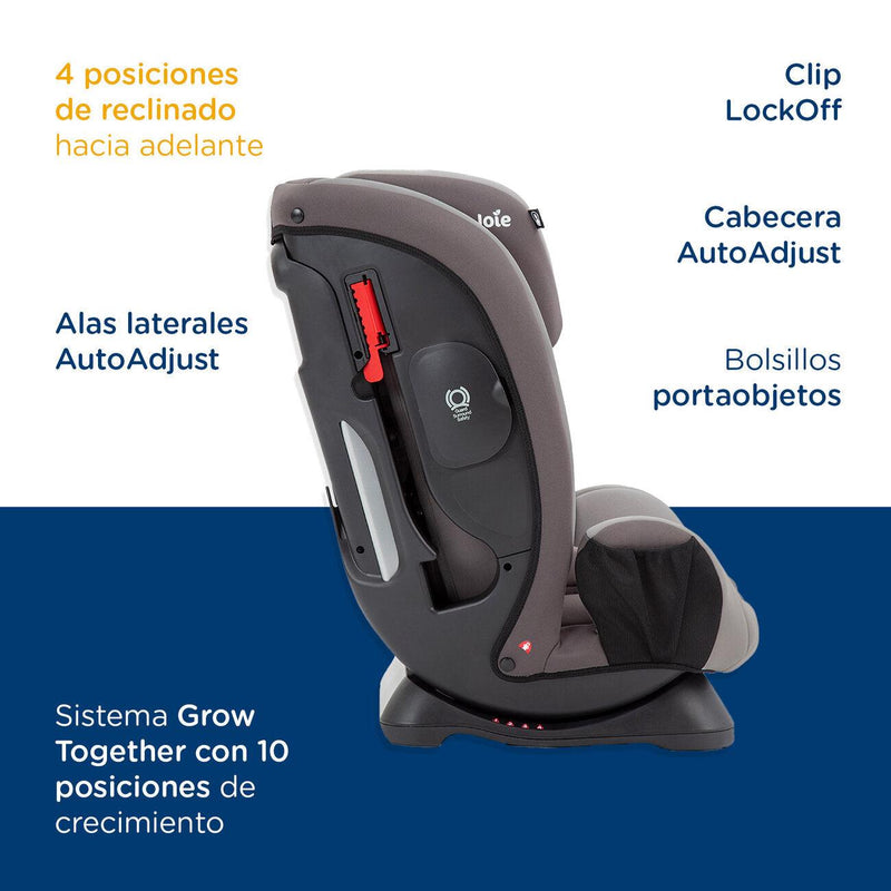 Silla de Auto Combinada Fortifi Dark Pewter, Joie - KIDSCLUB Tienda ONLINE