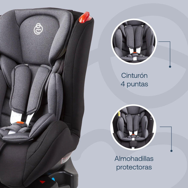 Silla de Auto Convertible Aries Gris, Bebesit - KIDSCLUB Tienda ONLINE