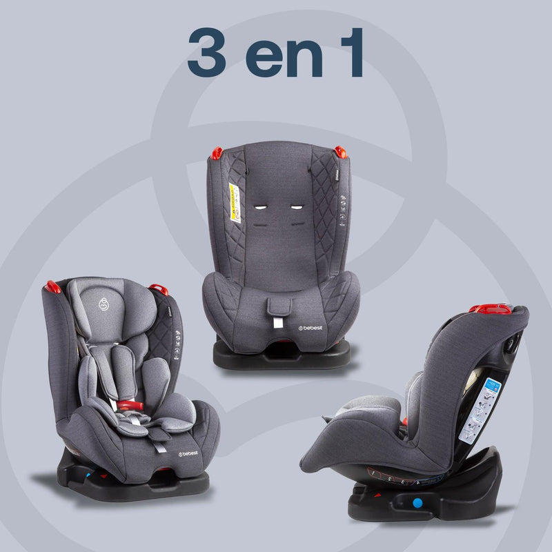 Silla de Auto Convertible Aries Gris claro, Bebesit - KIDSCLUB Tienda ONLINE