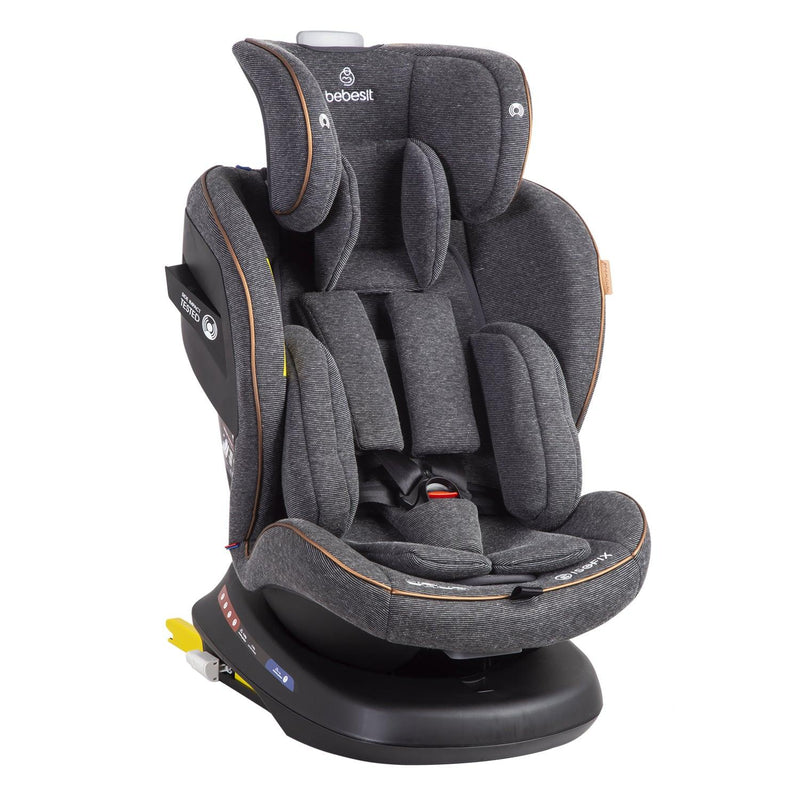 Silla de Auto Convertible Supra 360° Premium Gris, Bebesit - KIDSCLUB Tienda ONLINE