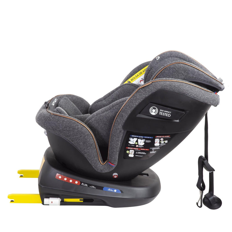 Silla de Auto Convertible Supra 360° Premium Gris, Bebesit - KIDSCLUB Tienda ONLINE