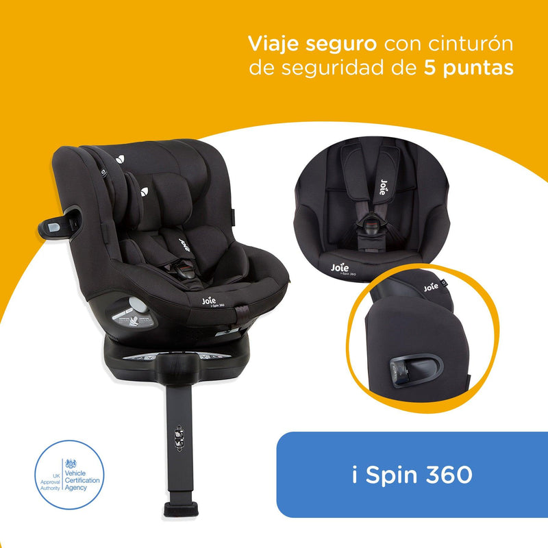 Silla de Auto i-Spin 360 Coal, Joie - KIDSCLUB Tienda ONLINE