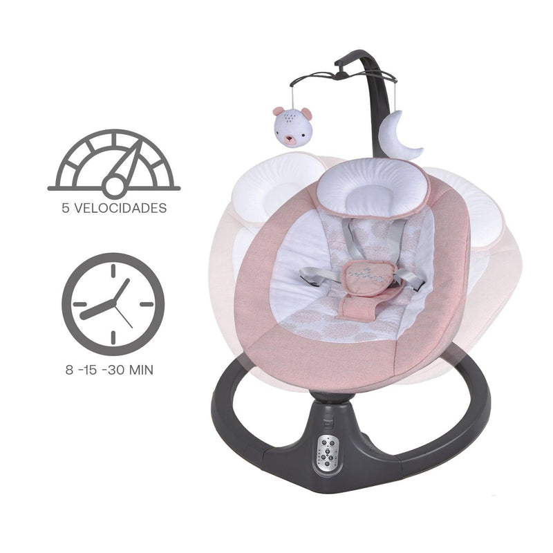 Silla Nido Baby Swing Rosado, Bebesit - KIDSCLUB Tienda ONLINE