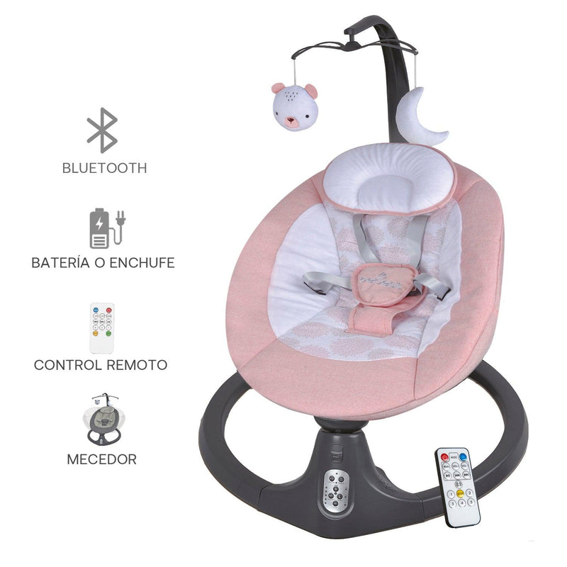 Silla Nido Baby Swing Rosado, Bebesit - KIDSCLUB Tienda ONLINE