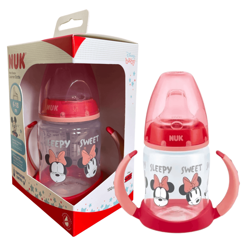 VASO APRENDIZAJE NUK CON BOQUILLA MINNIE (6-18 meses) 150 ml. - KIDSCLUB Tienda ONLINE