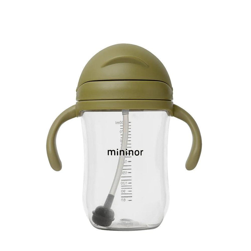 Vaso con bombilla 330 ml Verde, Mininor - KIDSCLUB Tienda ONLINE