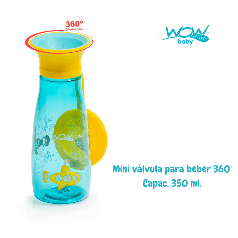 Vaso Wow Cup Mini Celeste - KIDSCLUB Tienda ONLINE