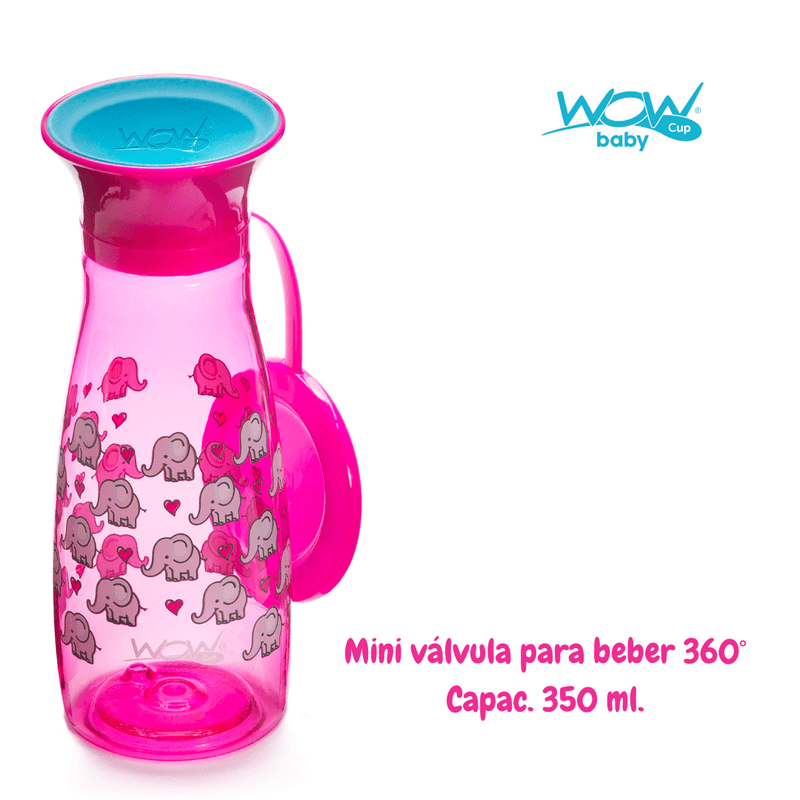 Vaso Wow Cup Mini Rosado - KIDSCLUB Tienda ONLINE